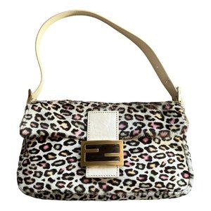 Fendi Leopard Print Baguette
